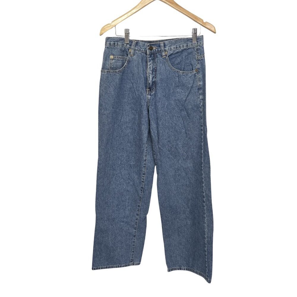 American Outpost Women Jeans 10 High Rise Cotton Denim Solid Vintage Y2K Mom